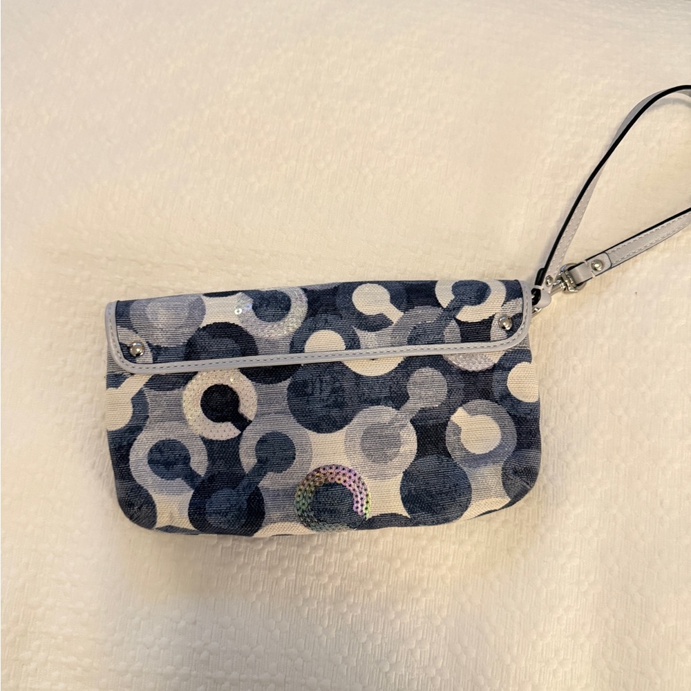 Coach Multicolor Circle Pattern Wristlet - Picture 4 of 10